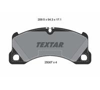 2500703 TEXTAR Kit pastiglie freno, Freno a disco per PORSCHE