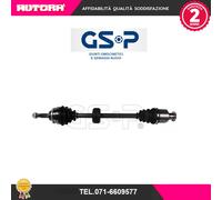 250162 Albero motore/Semiasse anteriore destro (MARCA GSP)..