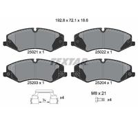 2502201 TEXTAR Kit pastiglie freno, Freno a disco per ,LAND ROVER,LAND ROVER (CH