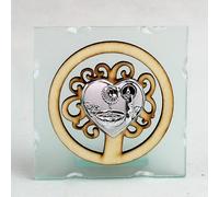 25044 Bomboniere 12pezzi Icona in Vetro Albero della Vita per Battesimo