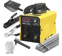 250Amp 20PCS bastoni saldatore, saldatrice portatile MINI, saldatrice inverter IGBT 110V con Hot Start Arc Force Anti-Stick, per 1/16 "-1/8" Rod ARC saldatore principiante con saldatura