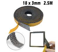 250cm Lunghezza Ampio Nero Piatto Stufa Corda Adesivo Vetro Sigillo Fuoco