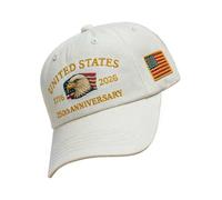 250e Chapeau D'anniversaire - CAPAGE DE COMMORATIF AGIGABLE | Accessoires De Célébration De La Marine Masculine | Conception Patriotique Vintage, Bouinet De Navigation En Plein Air Place Golf To