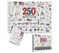 250esimo puzzlepatriottico | Decorazione di giochi patriottici da 1000 pezzi | 1776-2026 Challenge Educational puzzleAmerica puzzlefornisce una per adolescenti e adulti come un puzzleinterat