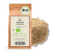 250g di BIO radice galanga macinata - polvere aromatica BIO galangal, senza additivi - confezionata in imballaggi biodegradabili