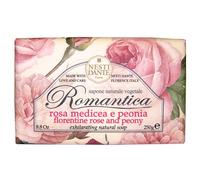 Sapone Rosa Fiorentina E Peonie - Nesti Dante Romantica Soap 250 g