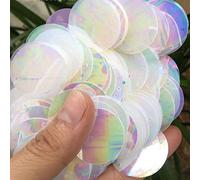 250g paillettes rotonde iridescenti 5mm-50mm abbellimento rotondo PAILLETTES piatte-50mm