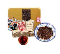 250g Tè Pu'er Cinese Tè Puer Maturo Tea Nero Piccola Scatola Di Ferro Tea Cotto Alberi Secolari Tè Verde Zero Additivi Puerh Biologico Verde Mattone Dello Yunnan