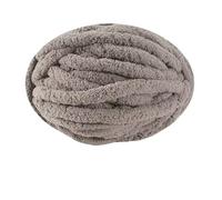 250g Thick Ice Strip Yarn Blanket - Hand-Knitted Chenille Cushion for Pets, DIY Thread for Scarves and Hats, Soft Extra Thick Wool Ball(Grey)