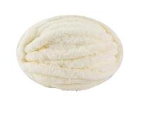 250g Thick Ice Strip Yarn Blanket - Hand-Knitted Chenille Cushion for Pets, DIY Thread for Scarves and Hats, Soft Extra Thick Wool Ball(Milk White)