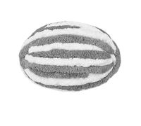 250g Thick Ice Strip Yarn Blanket - Hand-Knitted Chenille Cushion for Pets, DIY Thread for Scarves and Hats, Soft Extra Thick Wool Ball(WhiteGray)