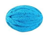 250g Thick Ice Strip Yarn Blanket - Hand-Knitted Chenille Cushion for Pets, DIY Thread for Scarves and Hats, Soft Extra Thick Wool Ball(Lake Blue)