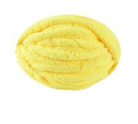 250g Thick Ice Strip Yarn Blanket - Hand-Knitted Chenille Cushion for Pets, DIY Thread for Scarves and Hats, Soft Extra Thick Wool Ball(Warm Yellow)