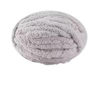 250g Thick Ice Strip Yarn Blanket - Hand-Knitted Chenille Cushion for Pets, DIY Thread for Scarves and Hats, Soft Extra Thick Wool Ball(Light Grey)