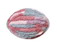 250g Thick Ice Strip Yarn Blanket - Hand-Knitted Chenille Cushion for Pets, DIY Thread for Scarves and Hats, Soft Extra Thick Wool Ball(CherryBlossoms)