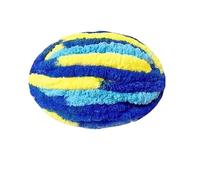 250g Thick Ice Strip Yarn Blanket - Hand-Knitted Chenille Cushion for Pets, DIY Thread for Scarves and Hats, Soft Extra Thick Wool Ball(Clear Yellow Blue)