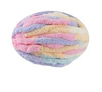 250g Thick Ice Strip Yarn Blanket - Hand-Knitted Chenille Cushion for Pets, DIY Thread for Scarves and Hats, Soft Extra Thick Wool Ball(Marshmallows)