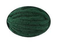 250g Thick Ice Strip Yarn Blanket - Hand-Knitted Chenille Cushion for Pets, DIY Thread for Scarves and Hats, Soft Extra Thick Wool Ball(Dark Green)