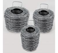 250m filo spinato zincato 1,6/1,7mm per rete di protezione da animali selvatici,