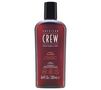 250ml American Crew 3In1 Classic Shampoo, Conditioner & Body Wash