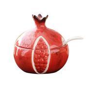 250ml Fruit Shaped Spice Jar Sugar BowlSeasoning jarwith Lid and Spoon