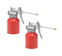 250ml latta olio in metallo Pompa oliatore bottiglia lubrificazione manuale 2pz