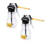 250ml Olio trasparente può Pompa oliatore bottiglia lubrificazione manuale 2pz