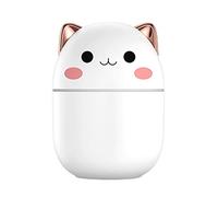 250ml USB Portatile Mini Auto Casa Umidificatore Aroma Olio Diffusore Nebbia Purificatore Bianco 80x80x109 mm