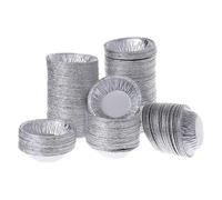 250pcs foglio di alluminio usa e getta cottura uovo crostata pan cupcake per caso piastra stampo argilla