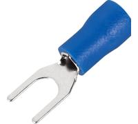 250pcs Fork Crimp Terminal Electrical Wire Connectors Spade Lugs Quick Splice Cables Insulation Shoe Plugs For Connection Screw(SV2-4)