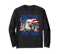 250th Anniversary 250 Year America Freedom Eagle Maglia a Manica