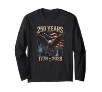 250th Anniversary 250 Year America Freedom Eagle Maglia a Manica