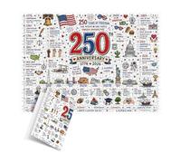 250th Patriotic America Puzzle 1000pcs Mindful Quiet Patriotic Games