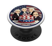 250th Years Founding Fathers 1776-2026 4th Of July Party PopSockets PopGrip Adesivo