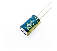 250v 10UF Aluminum Electrolytic Capacitor Size 8 * 12 10UF 20% AUOQKQUT(50 pcs)