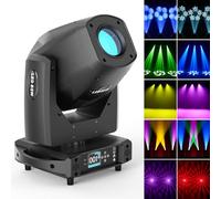 250W LED Teste Mobili, 3-in-1 Fascio/Modello/Lavaggio con d-mx512 Controllo Attivazione Vocale 9+1 Ruota Colore 8000K Luce Bianca per Palco Festa DJ Concerto Bar