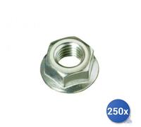 250x Dado Esagonale Zincato Flangiato Din 6923 E-100 Mm 10