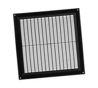 250x250mm Griglia di Ventilazione con Zanzariera - Griglie d'Aerazione - Plastica ABS Nero