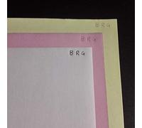 250x3 fogli A4 Carta Chimica CB Bianco/CFB Rosa/CF Giallo 80gr per stampanti inkjet/laser