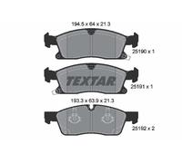 2519001 TEXTAR Kit pastiglie freno, Freno a disco per JEEP
