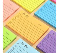 252 pezzi/set Blocco note per lista delle cose da fare, colori casuali, 6 pezzi/2 pezzi quaderni, combinazione casuale vivace, facile da usare, efficiente per prendere appunti e organizzarsi - ideale 