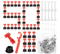 252 Pz Livellatore per Piastrelle Sistema, Kit Sistema di Livellamento Piastrelle, Cunei per Piastrelles, 2 mm - 8 mm Distanziatori Livellatori Strumenti per Costruire Pavimenti, include 2 Chiavi