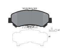 TEXTAR Pastiglie Freni 2520201 Kit Pastiglie Freni,Kit Pasticche Freni NISSAN,SUZUKI,Qashqai / Qashqai +2 I (J10, NJ10),JUKE (F15),X-TRAIL (T32)
