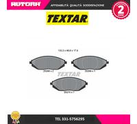 2526801 Kit pastiglie freno, Freno a disco anteriore (MARCA TEXTAR)..