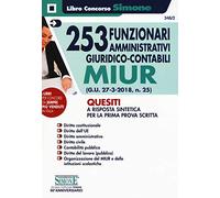 253 Funzionari Amministrativi Giuridico-Contabili MIUR - Quesiti a risposta sintetica per la prima prova scritta