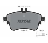 2532601 TEXTAR Kit pastiglie freno, Freno a disco per MERCEDES-BENZ