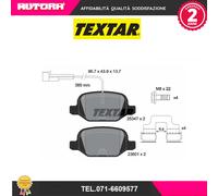 2534701 Kit pastiglie freno posteriore Fiat 500 (MARCA-TEXTAR)..
