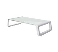 Trust 25351 Supporti a parete per TV Scrivania Trasparente, Bianco