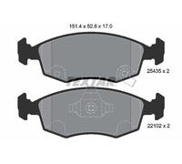 2543501 TEXTAR Kit pastiglie freno, Freno a disco per FIAT