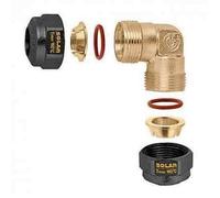 254502 Raccordo curvo, meccanico a tenuta O-Ring per impianti solari CALEFFI